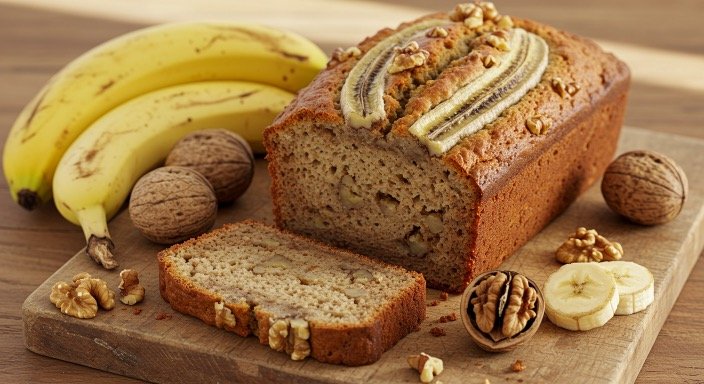 healthy banana bread