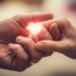 The science of love hormones illustration of human connection symbolizing love hormones and bonding